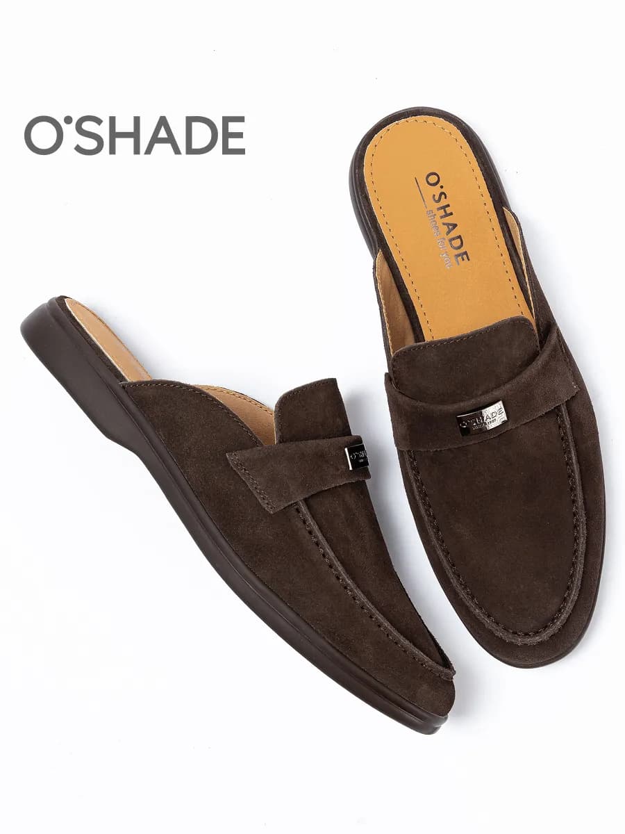 Мюли замшевые женские