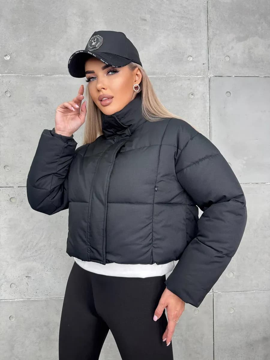 Куртка дутая укороченная демисезон