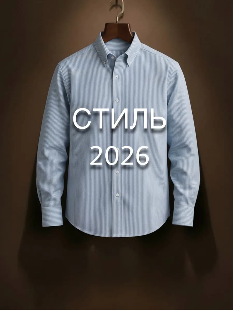 Премиум рубашка с длинным рукавом классическая в полоску