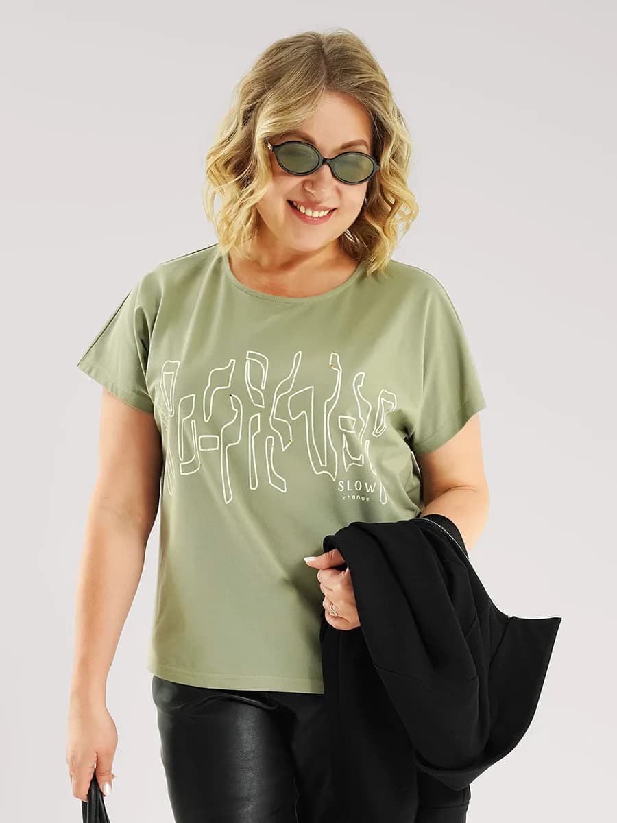 Футболка хлопок с принтом