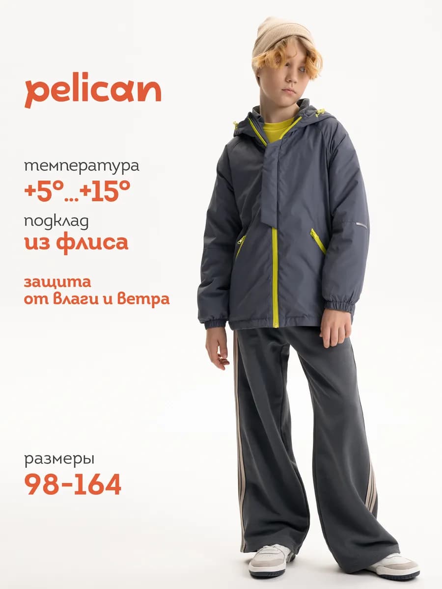 Ветровка для мальчика детская демисезонная на флисе