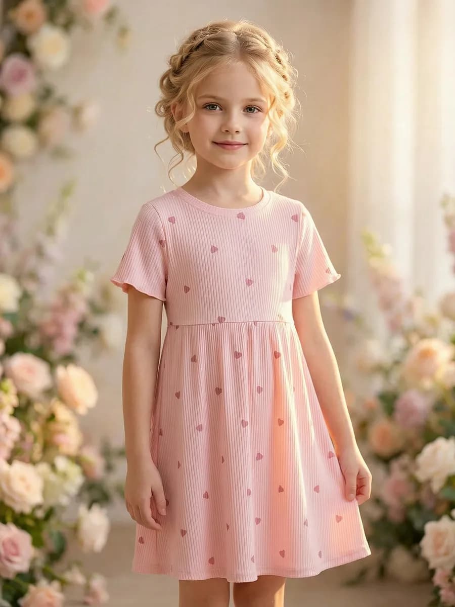 Платье летнее в рубчик