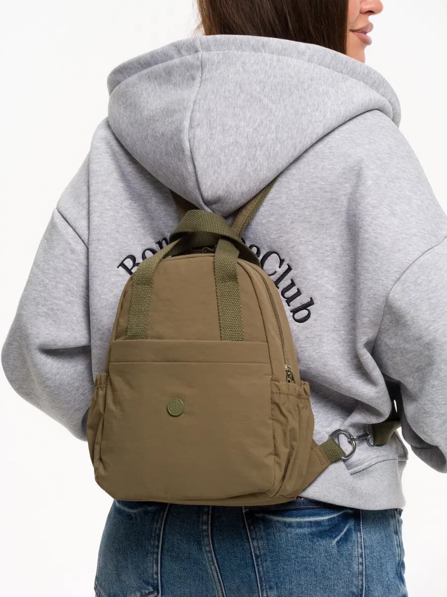 Рюкзак городской тканевый маленький 2 в 1