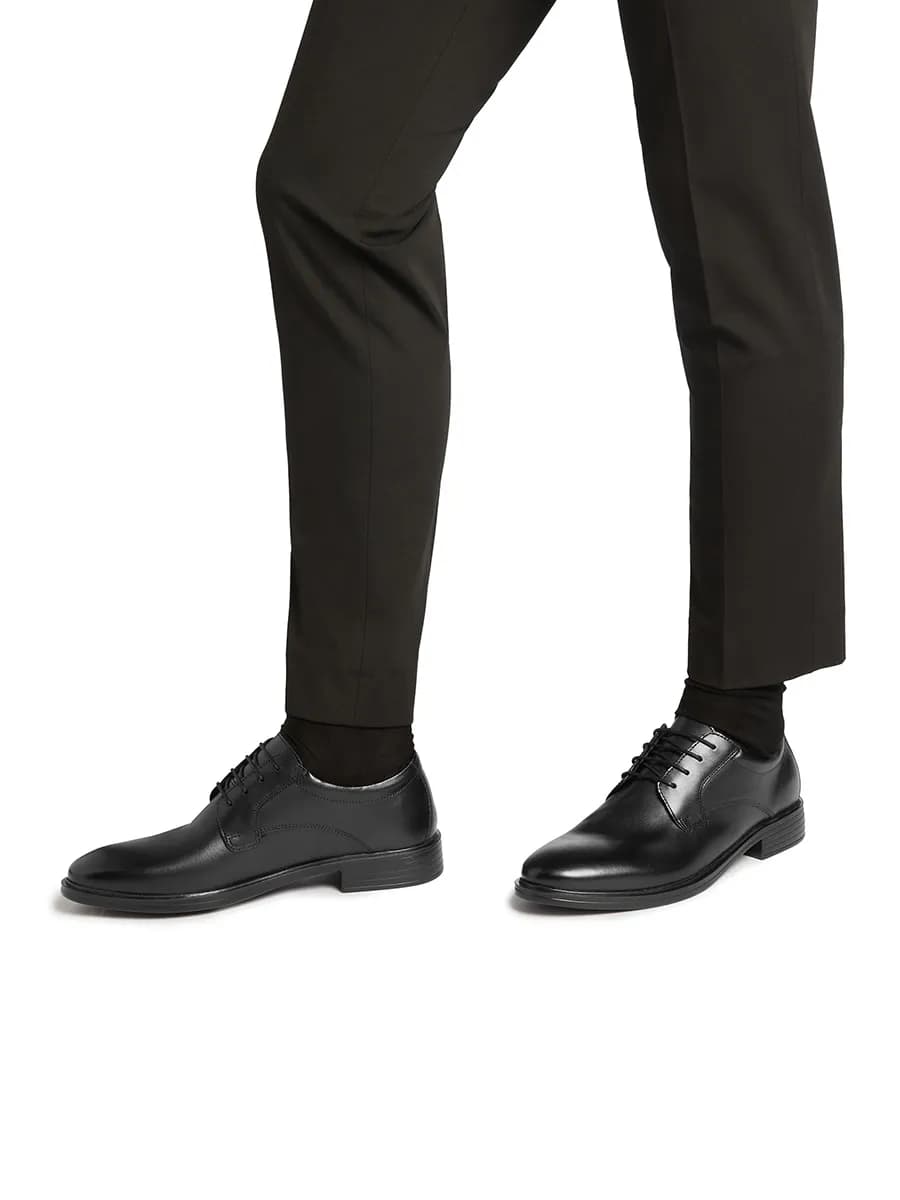 Туфли дерби в классическом стиле из натуральной кожи