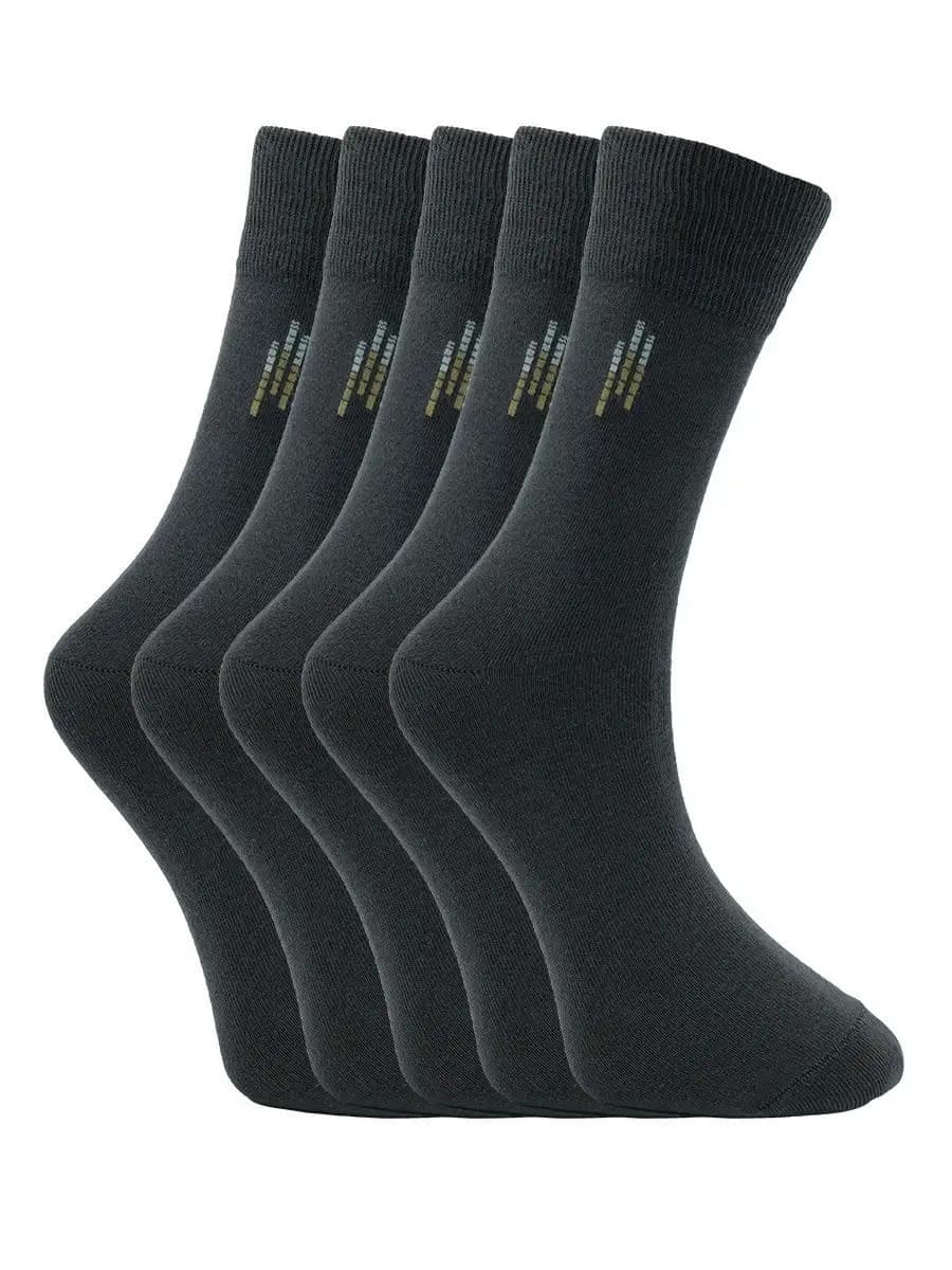 Носки мужские набор 5 пар, высокие, хлопок, однотонные