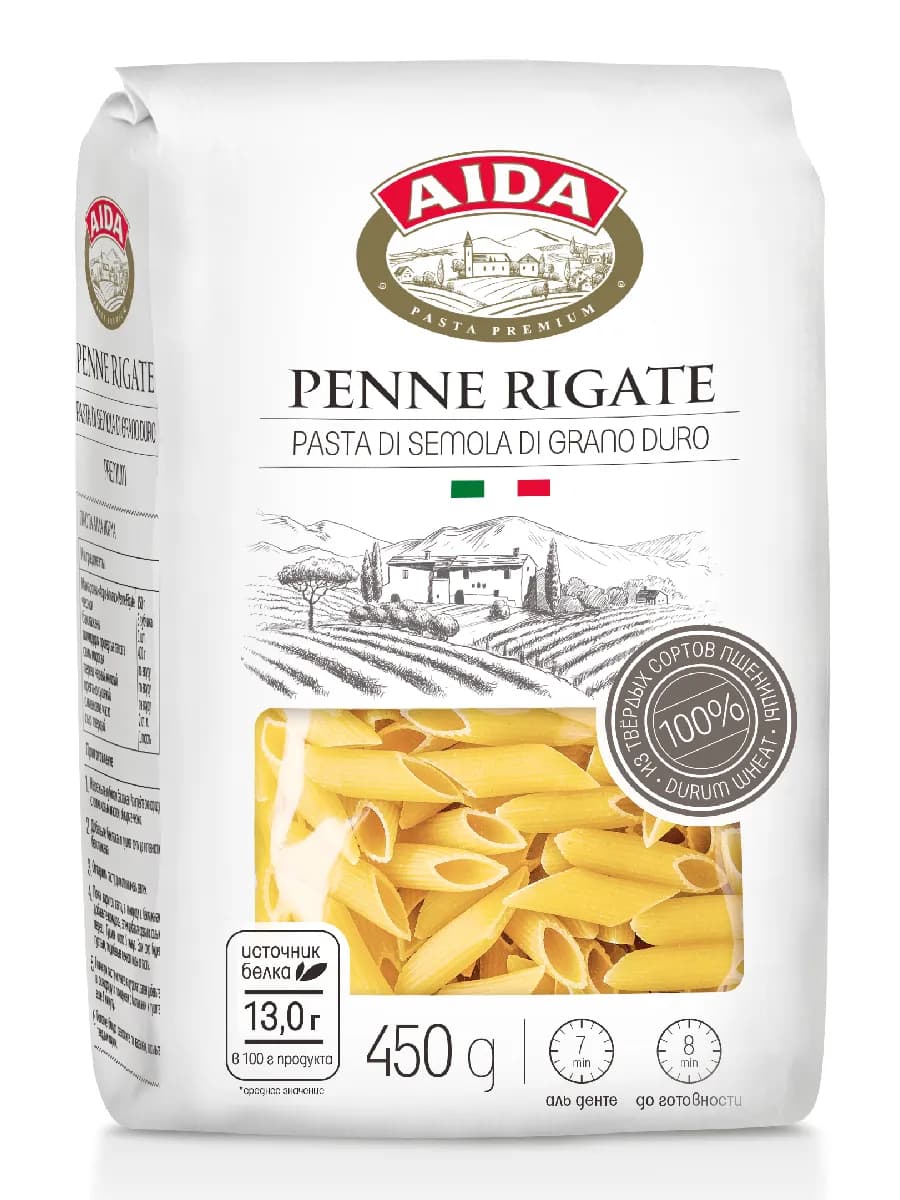 Макаронные изделия Penne Rigate Перья 450г