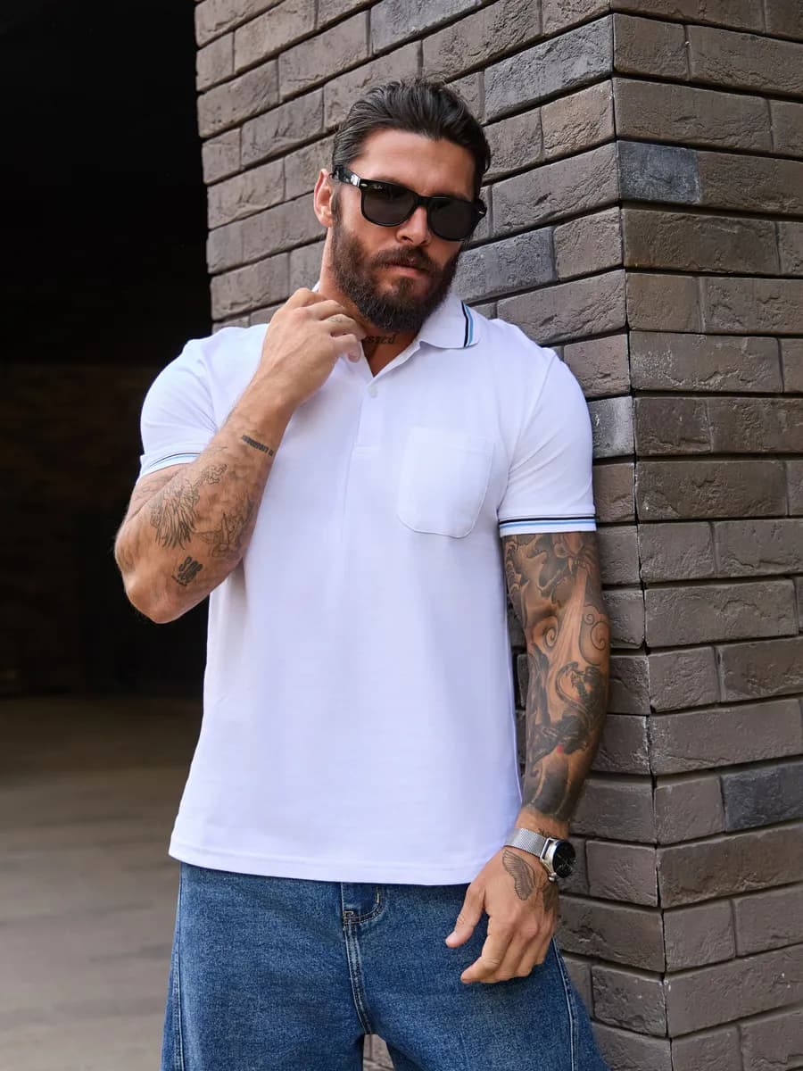 Футболка поло с коротким рукавом