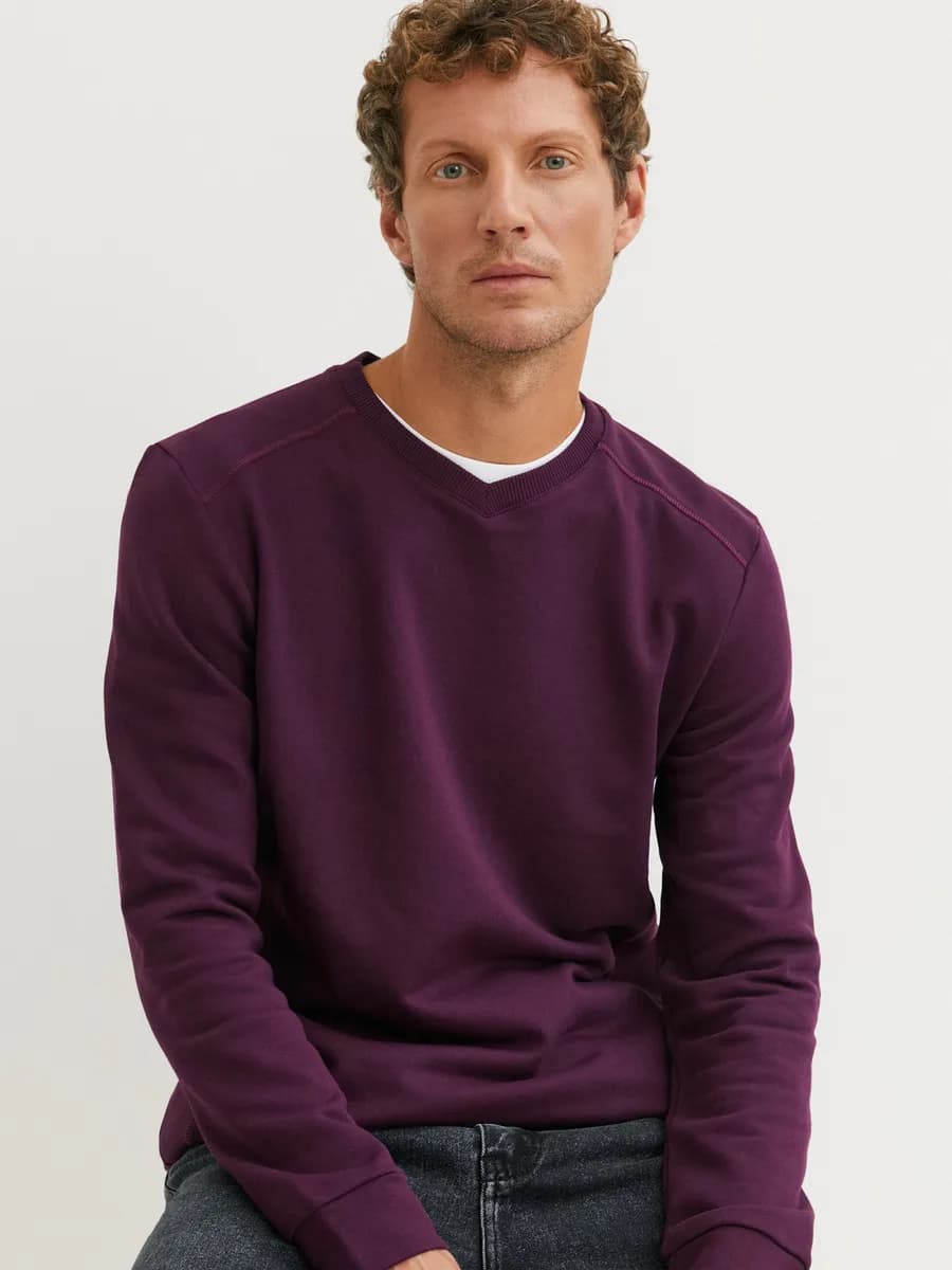 Джемпер мужской тонкий большие размеры из футера