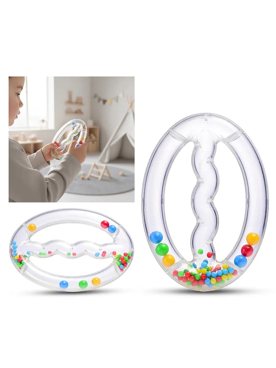 Погремушка для малышей "Галактика" прозрачная