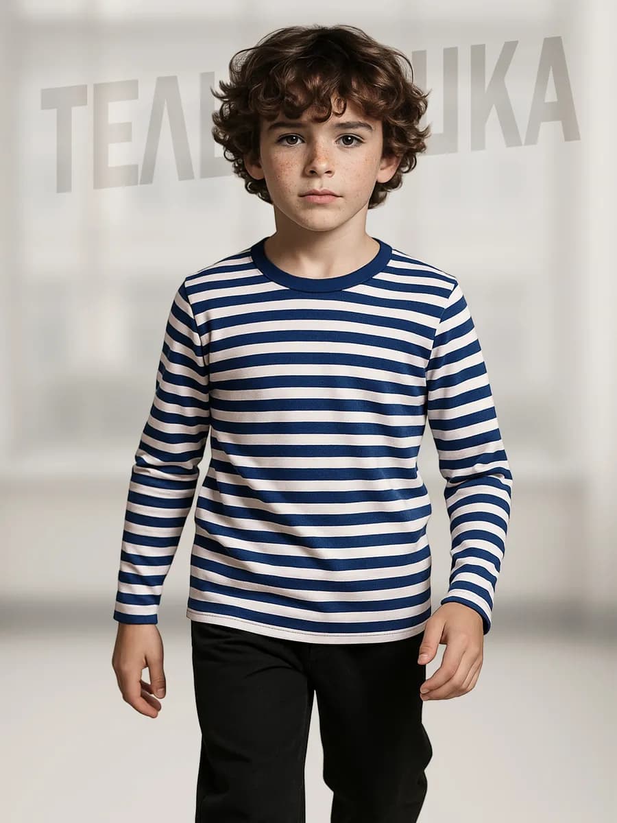 Лонгслив тельняшка детский хлопок