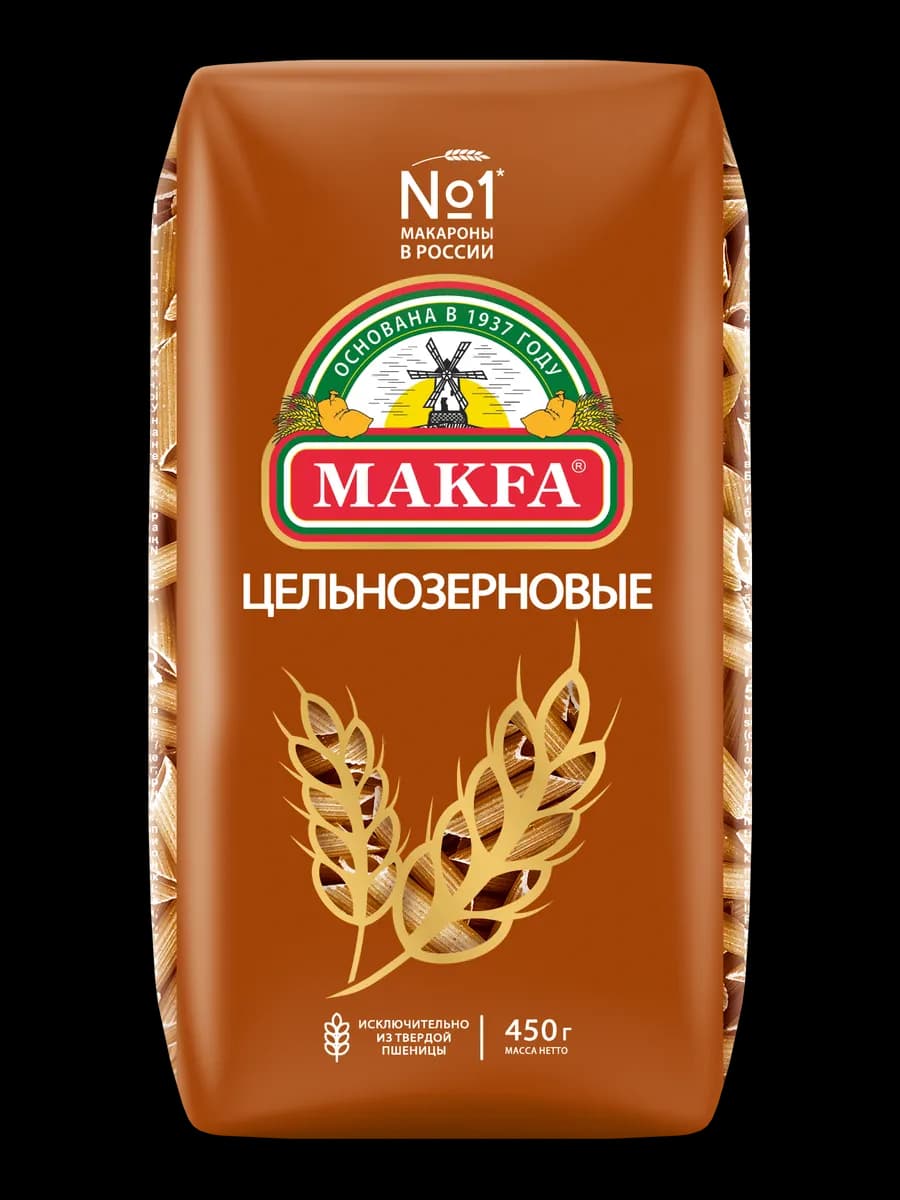 Макароны "Перья" цельнозерновые 450 г