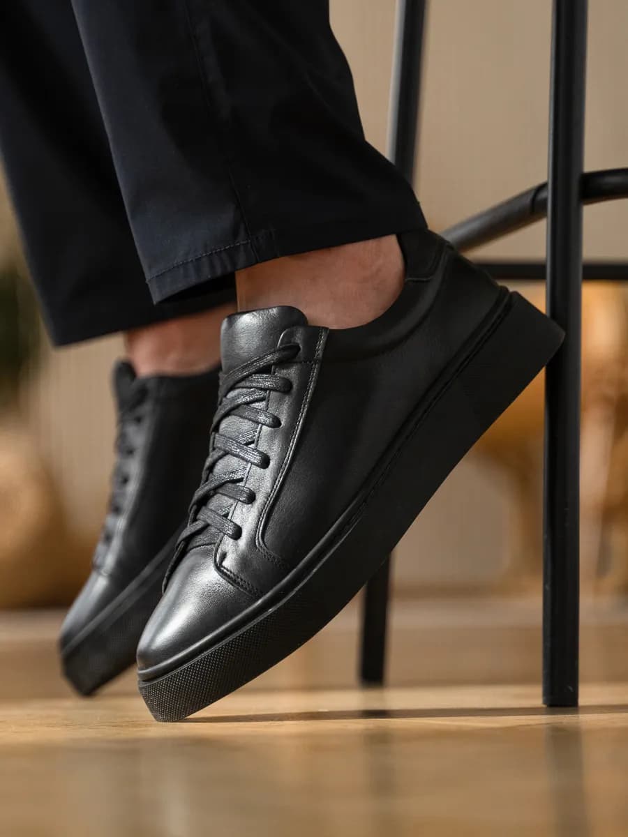 Кеды мужские кожаные