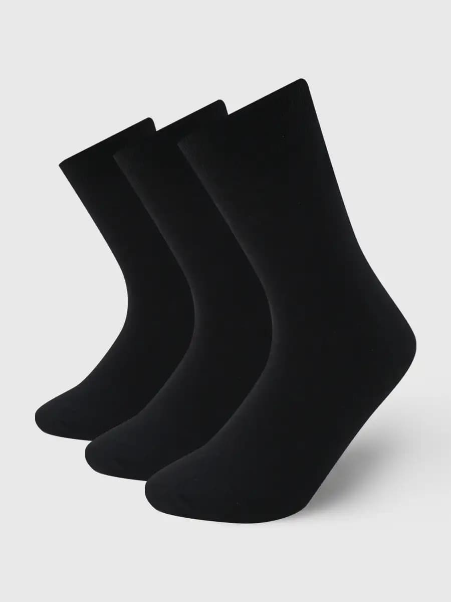 Однотонные высокие носки - 3 пары