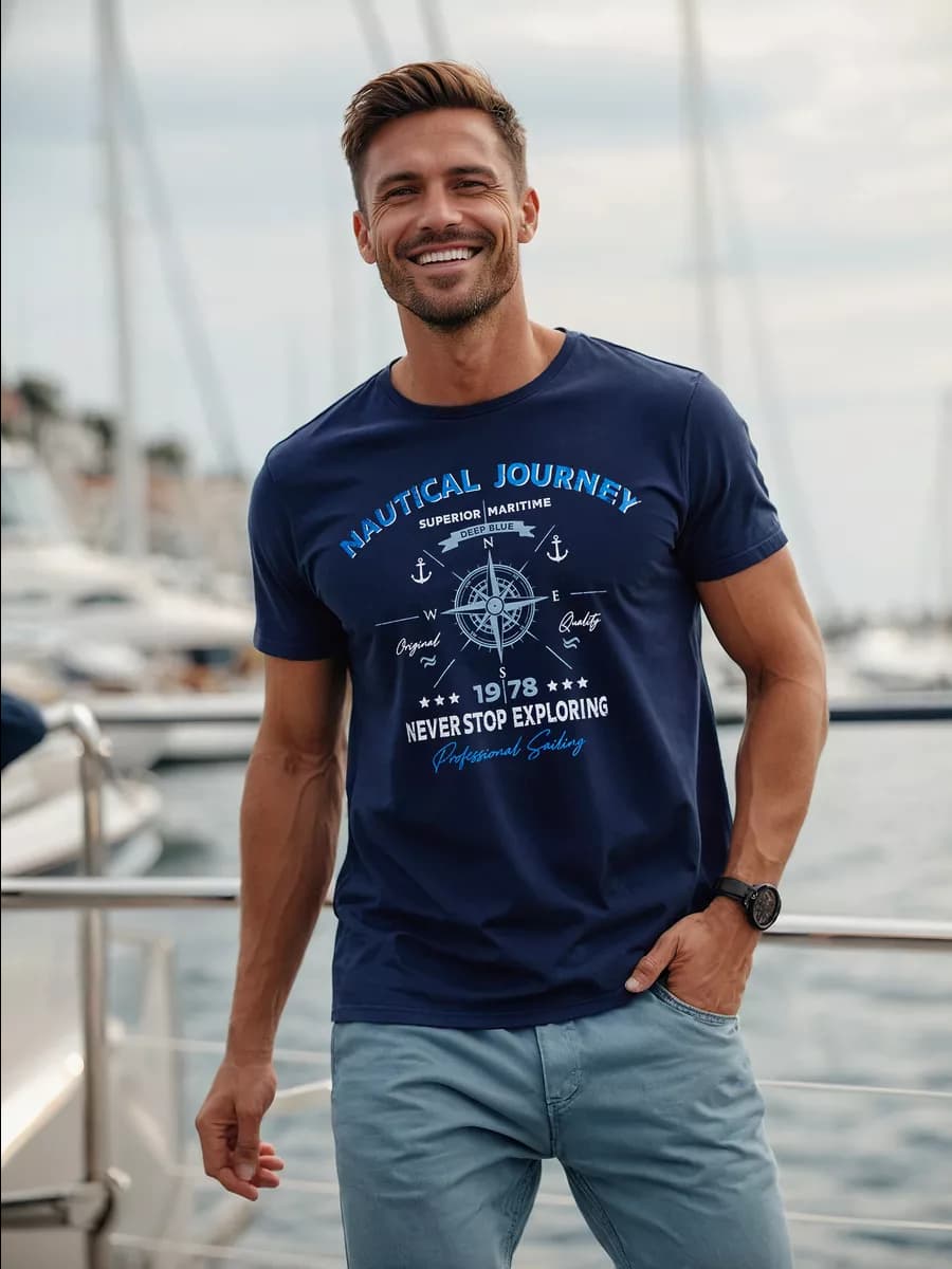 Футболка с принтом больших размеров