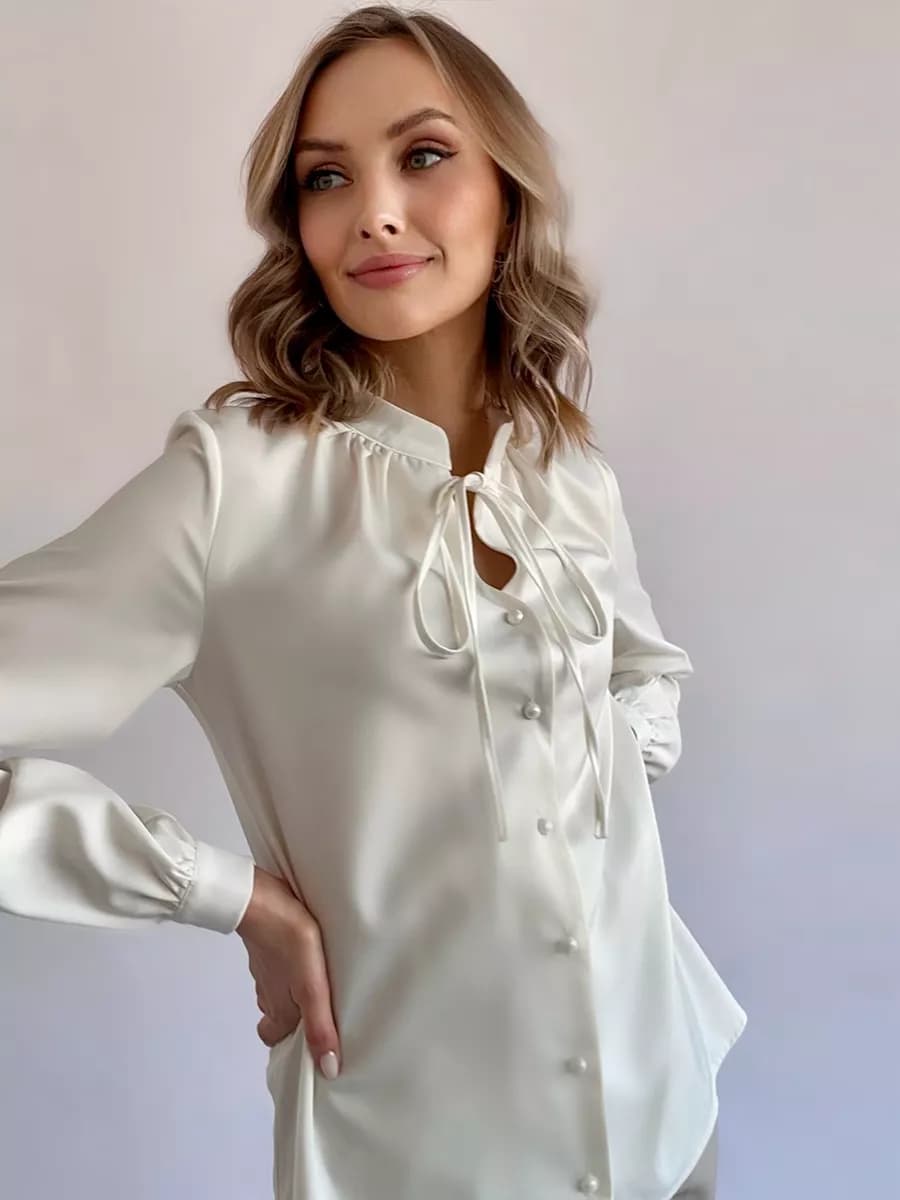 Блузка офисная нарядная