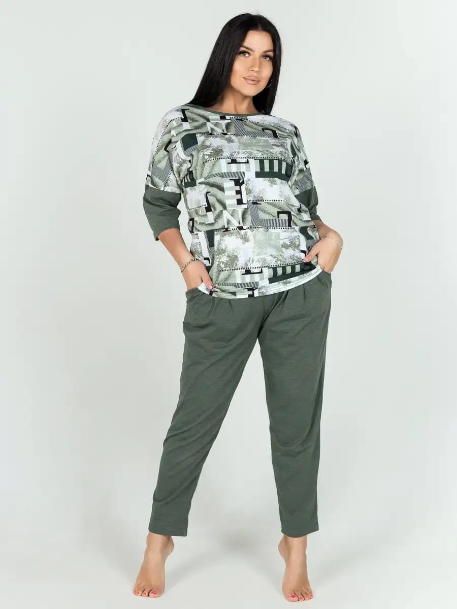 Костюм повседневный домашний с брюками