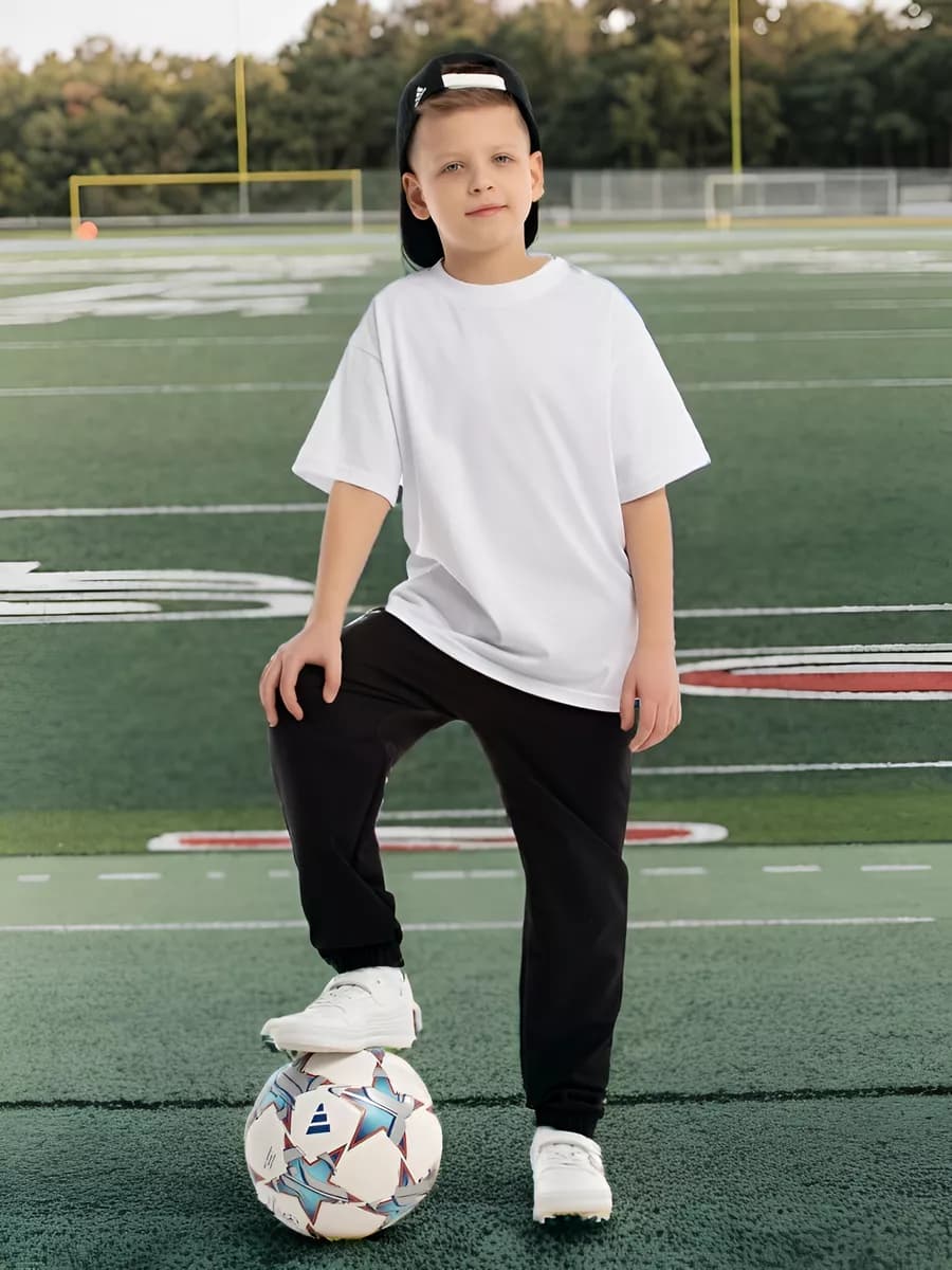 Футболка оверсайз белая для подростка