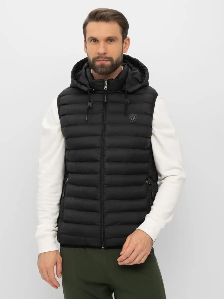 Жилет утепленный стеганный с капюшоном Турция