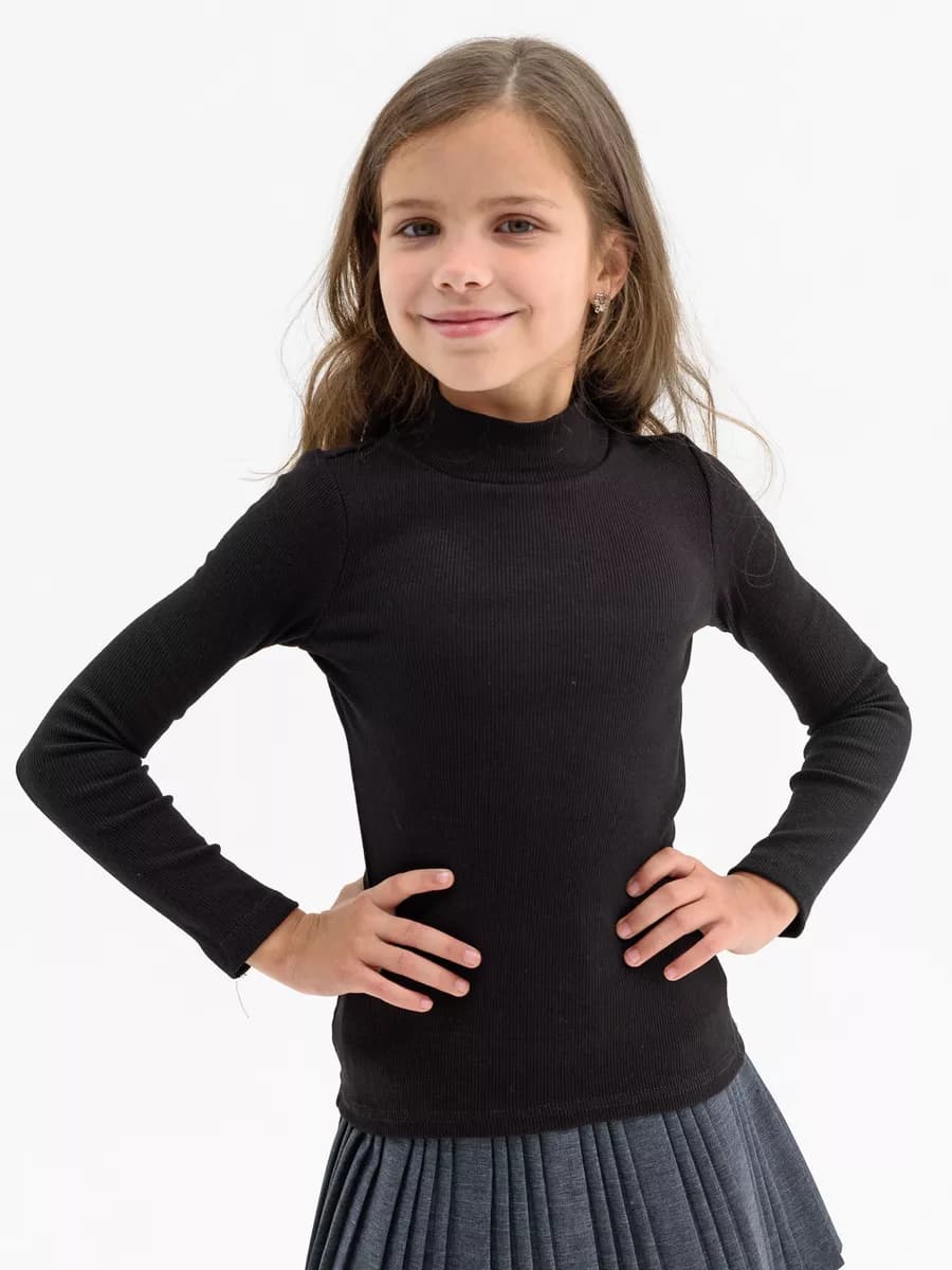 Водолазка школьная в рубчик