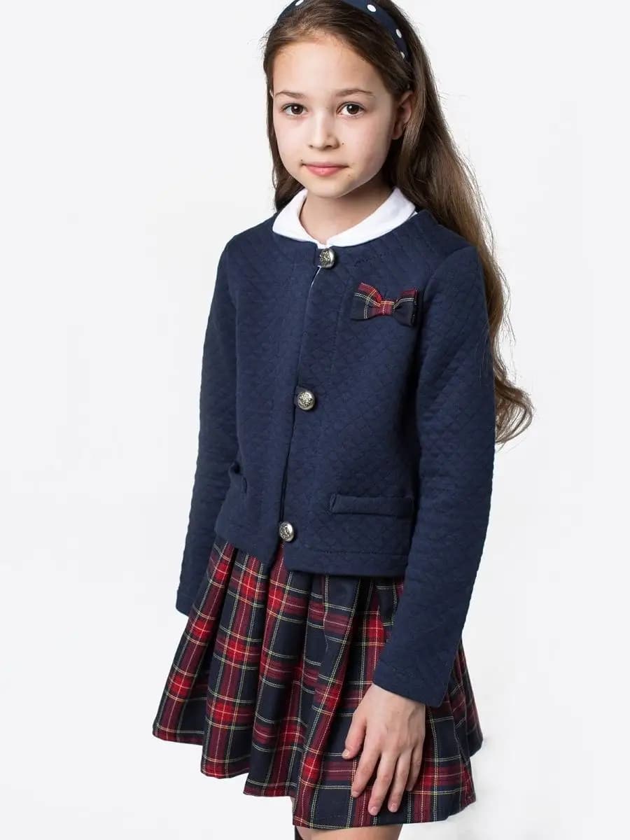 Жакет в школу трикотажный