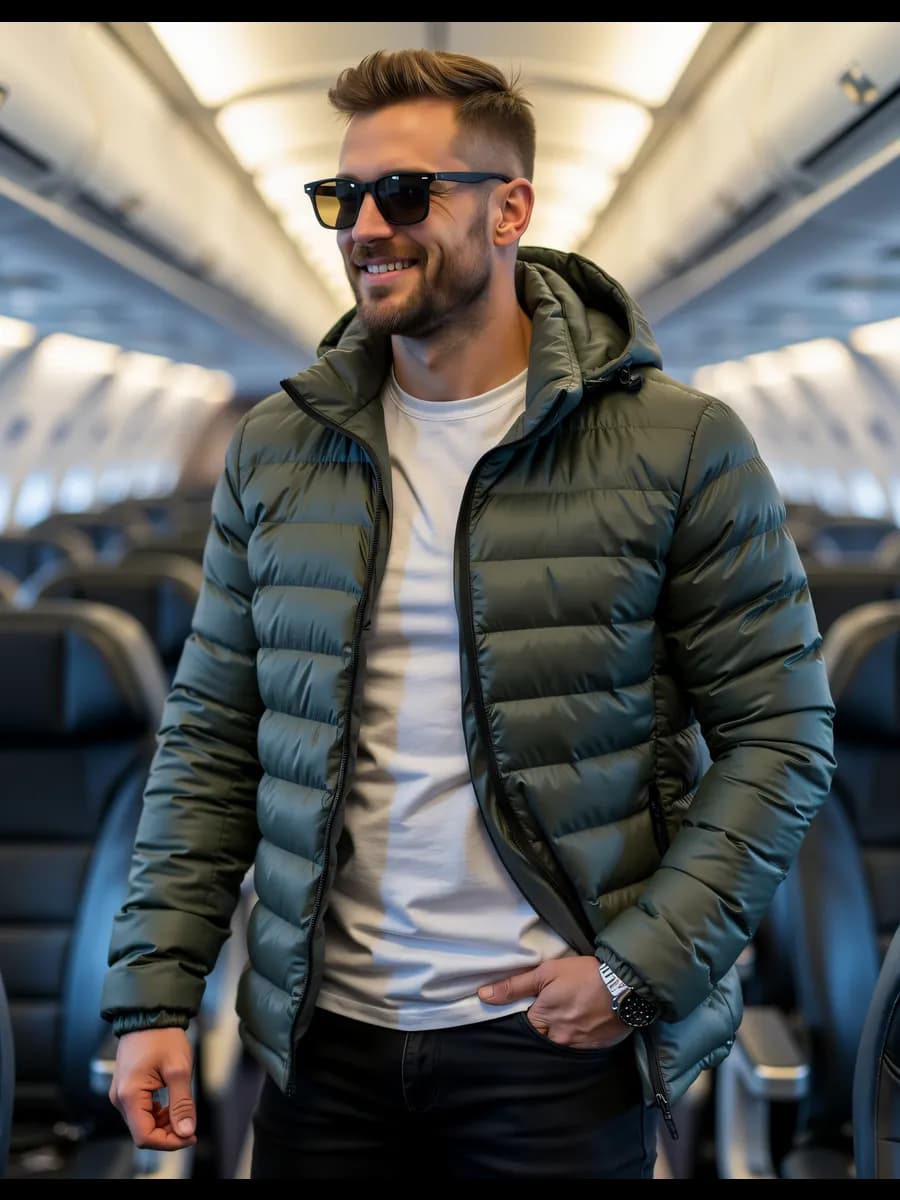 Куртка демисезонная с капюшоном утепленная