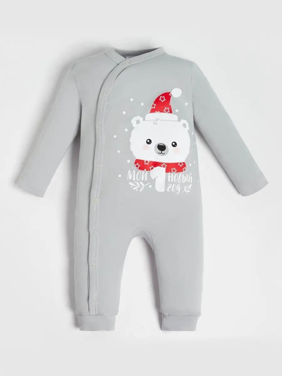 Детский новогодний комбинезон - слип для новорожденных
