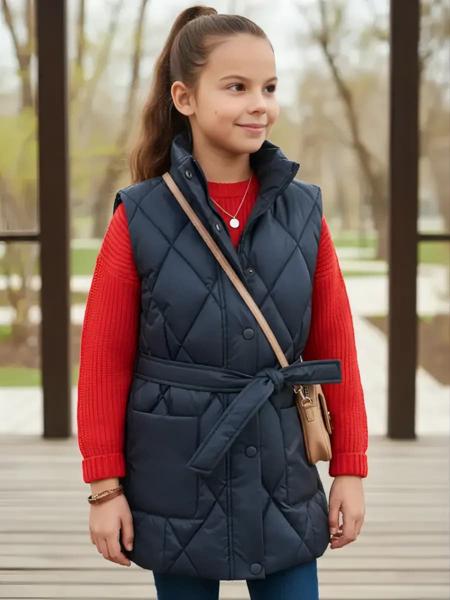 Жилет утеплённый осенний