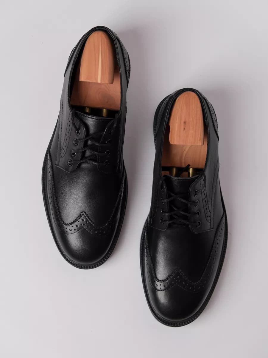 Туфли кожаные классические броги