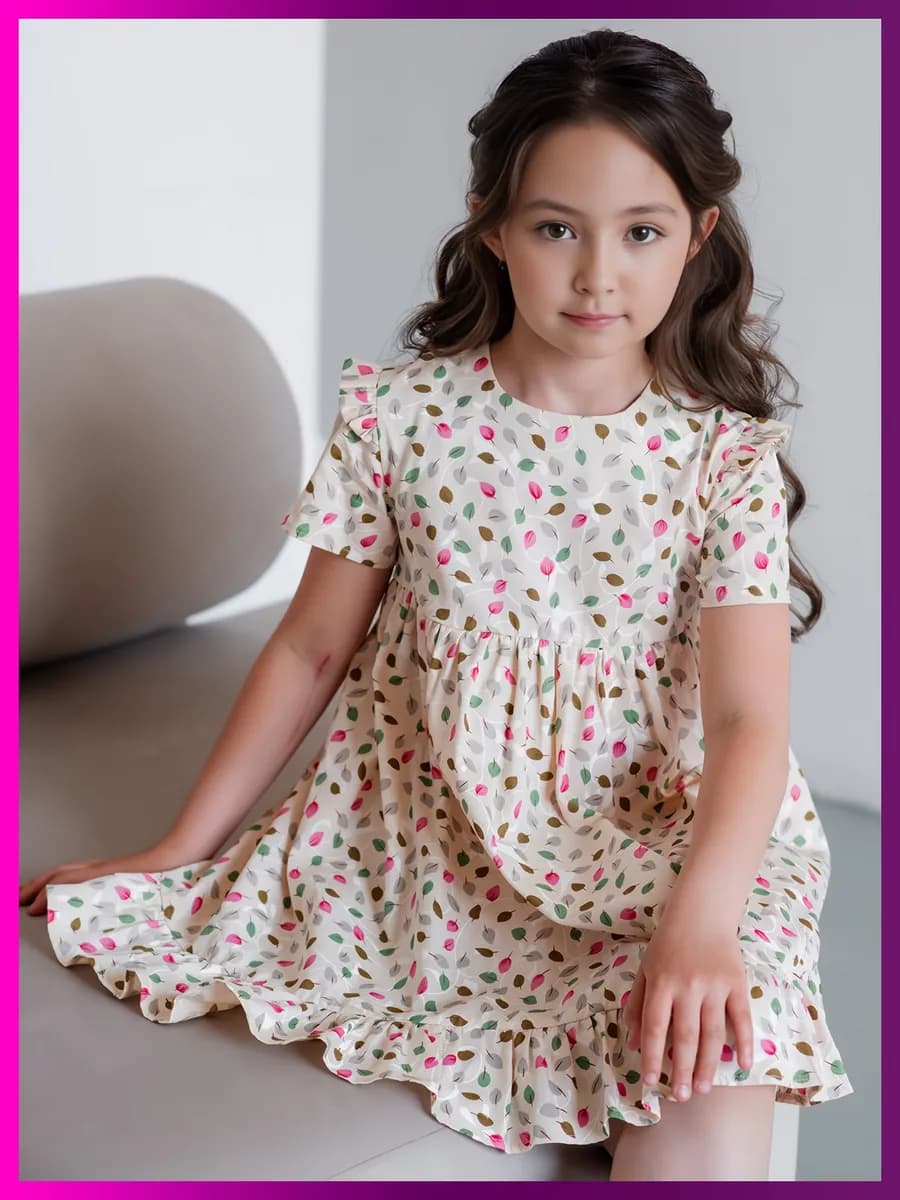 Платье в садик повседневное нарядное хлопок