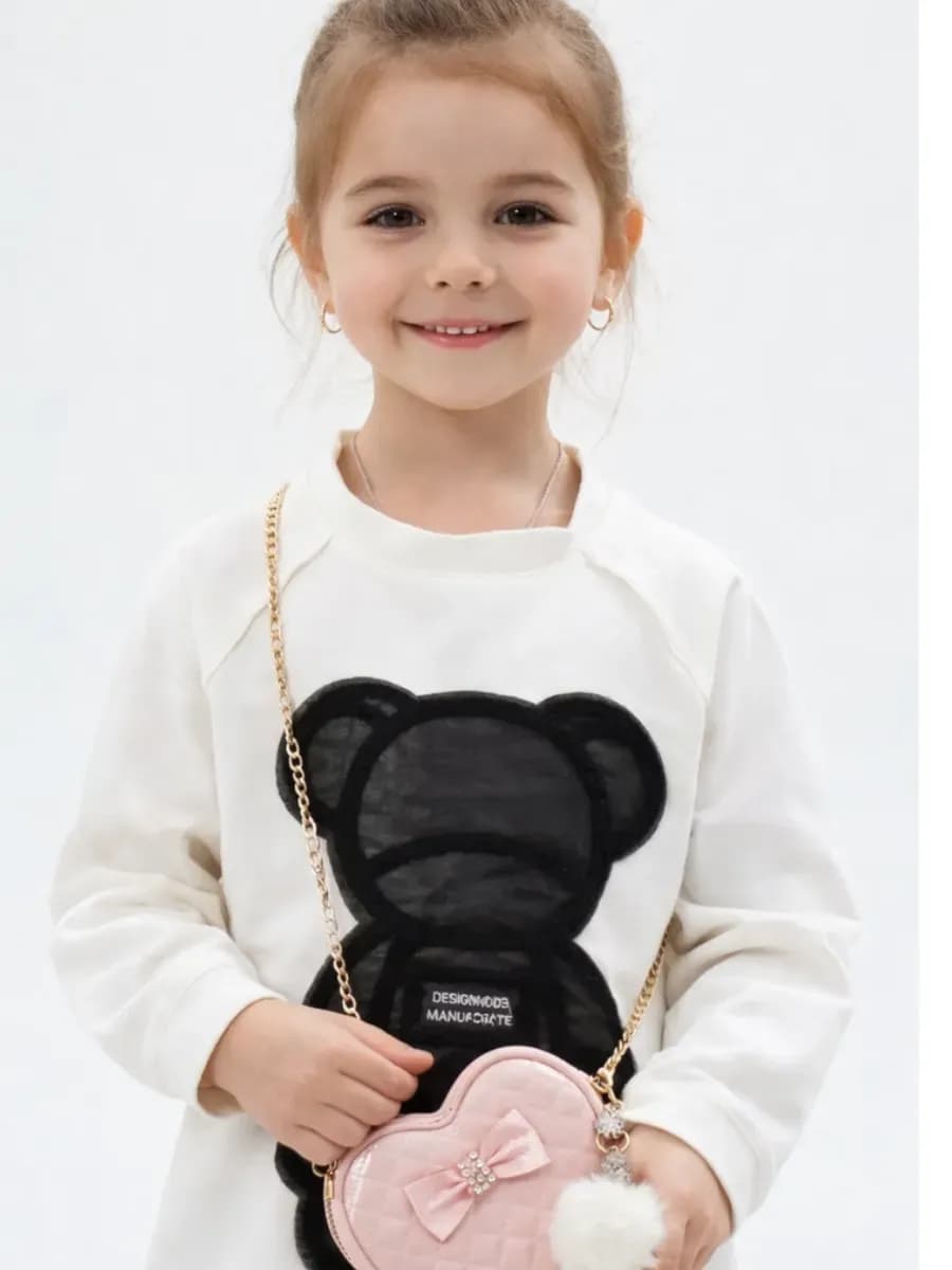 Свитшот детский с принтом в сад, в школу