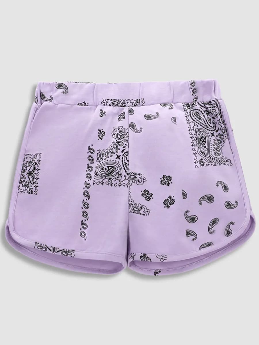 Шорты с принтом бохо