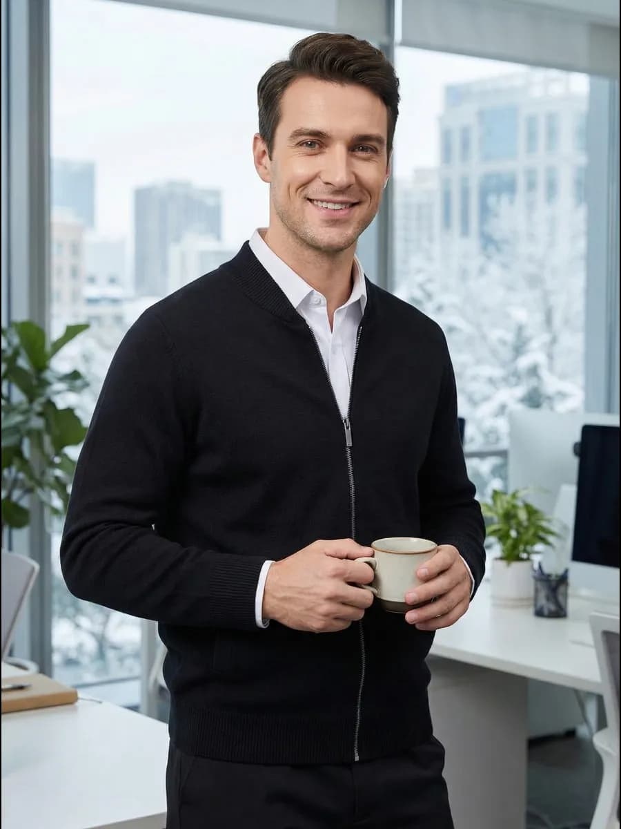 Кардиган бомбер