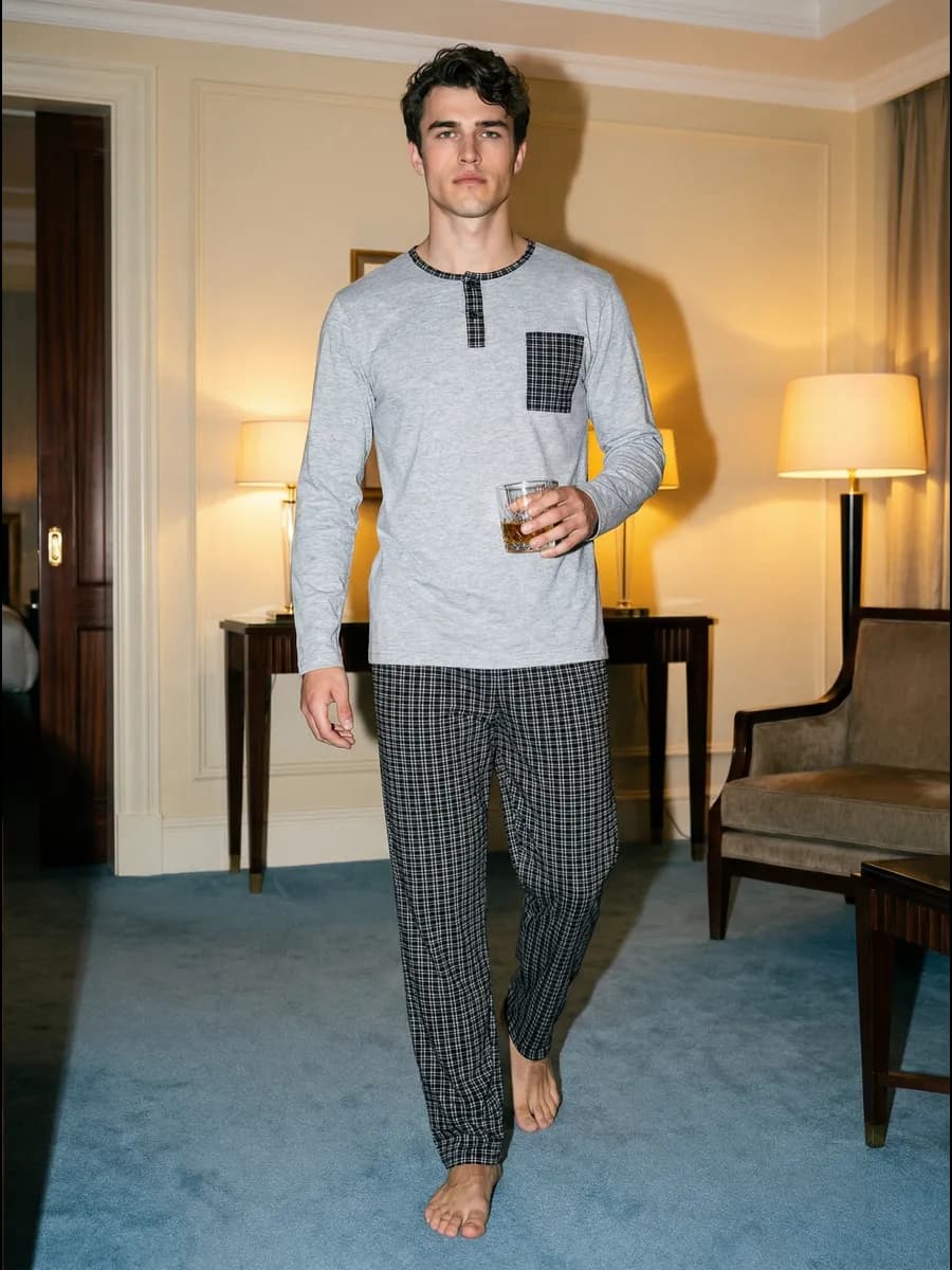 Пижама со штанами домашний костюм