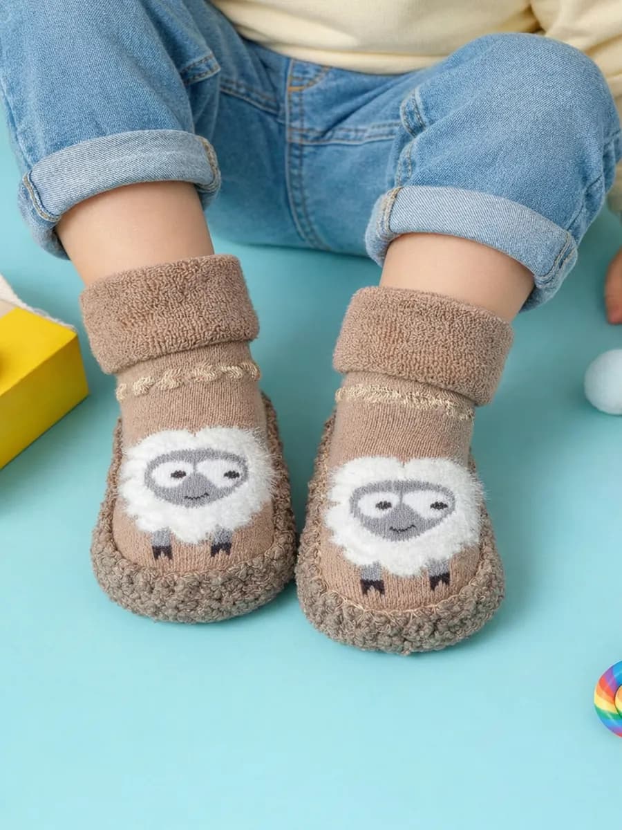 Носки для новорожденных теплые махровые пинетки