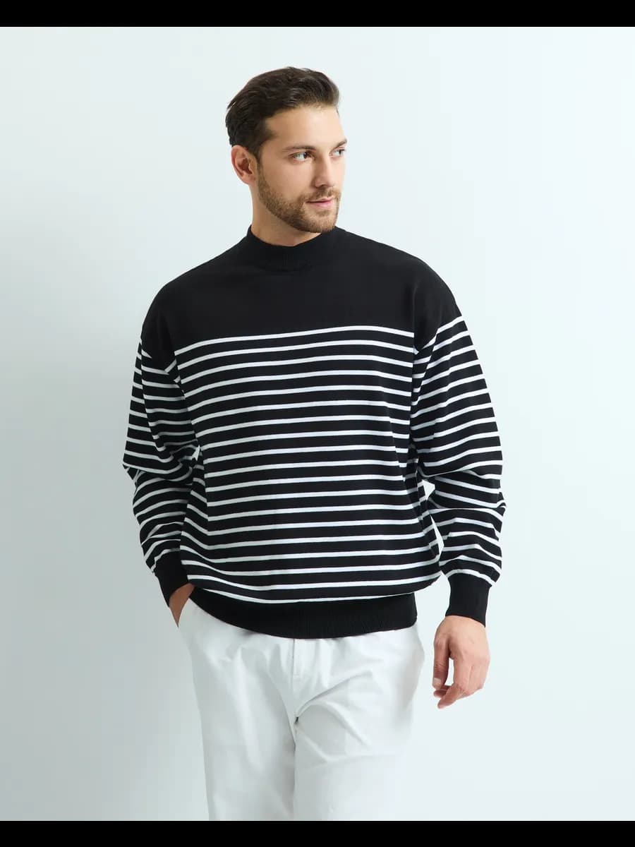 Джемпер кофта оверсайз в полоску