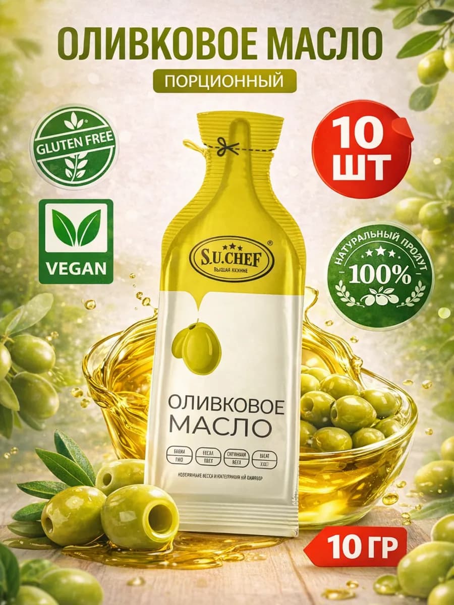 Оливковое масло порционное соус для салатов и жарки