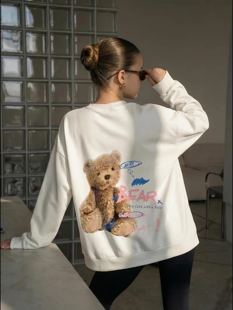 Свитшот весенний для подростков без начеса