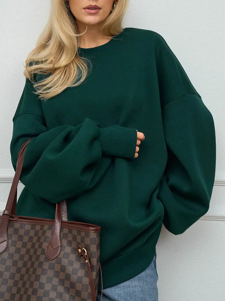 Свитшот оверсайз толстовка с начёсом