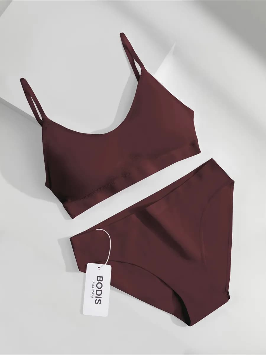 Нижнее белье комплект бесшовное с топом и трусами