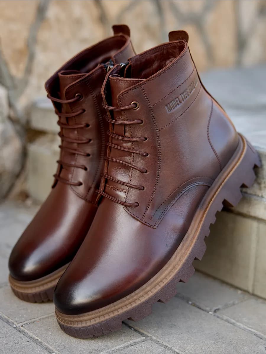 Ботинки зимние натуральная кожа и мех