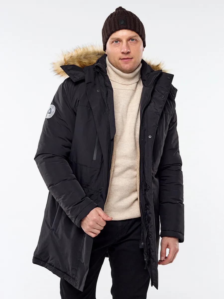 Куртка парка зимняя с капюшоном