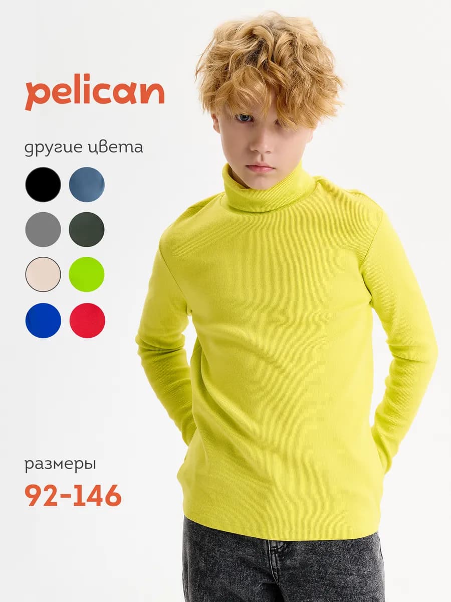 Водолазка плотная в рубчик