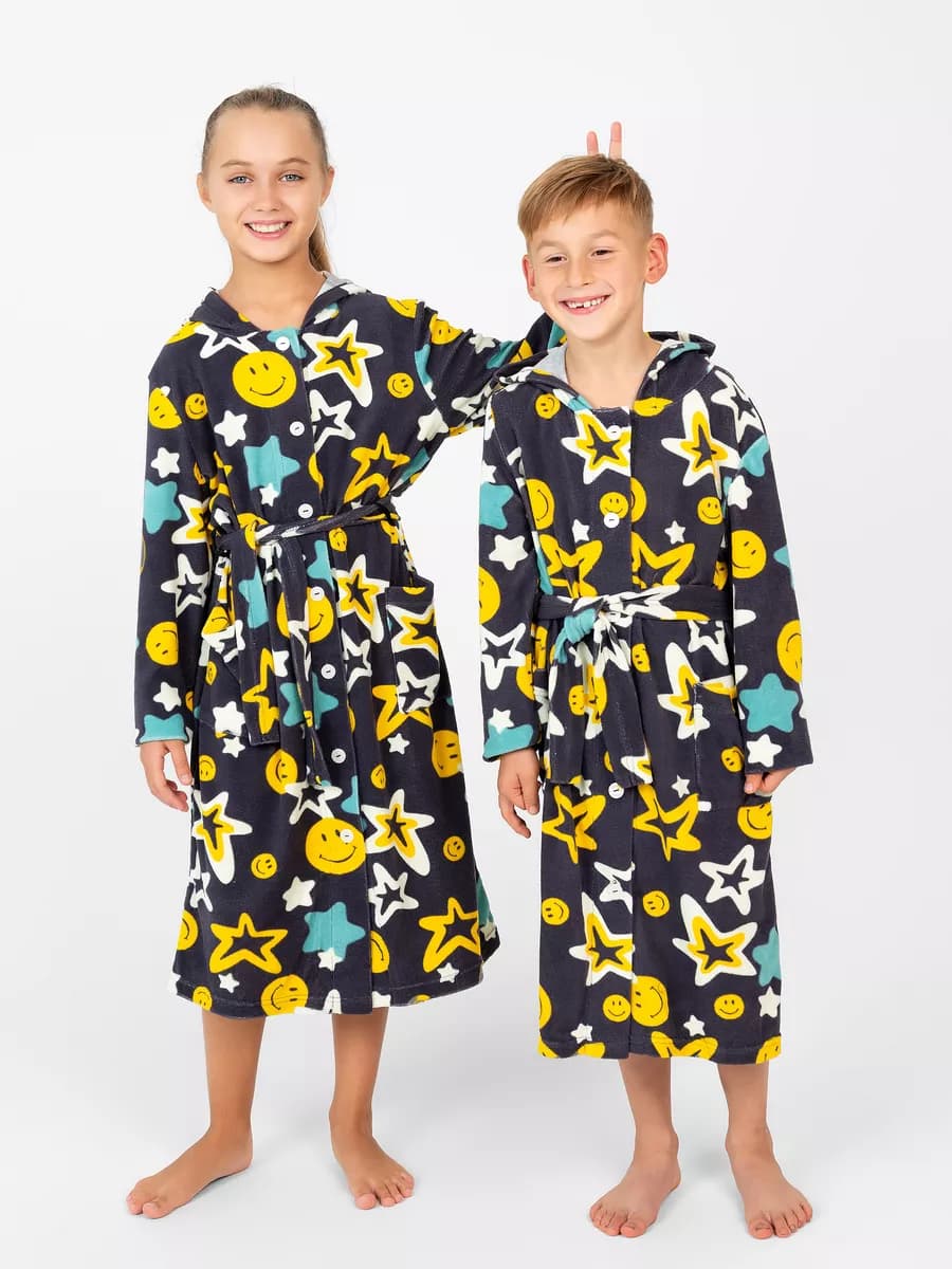 Халат махровый с капюшоном