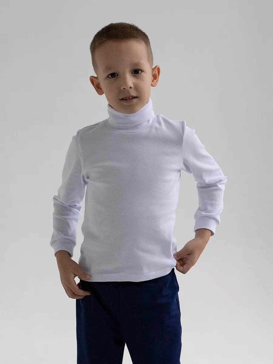 Водолазка белая для мальчика