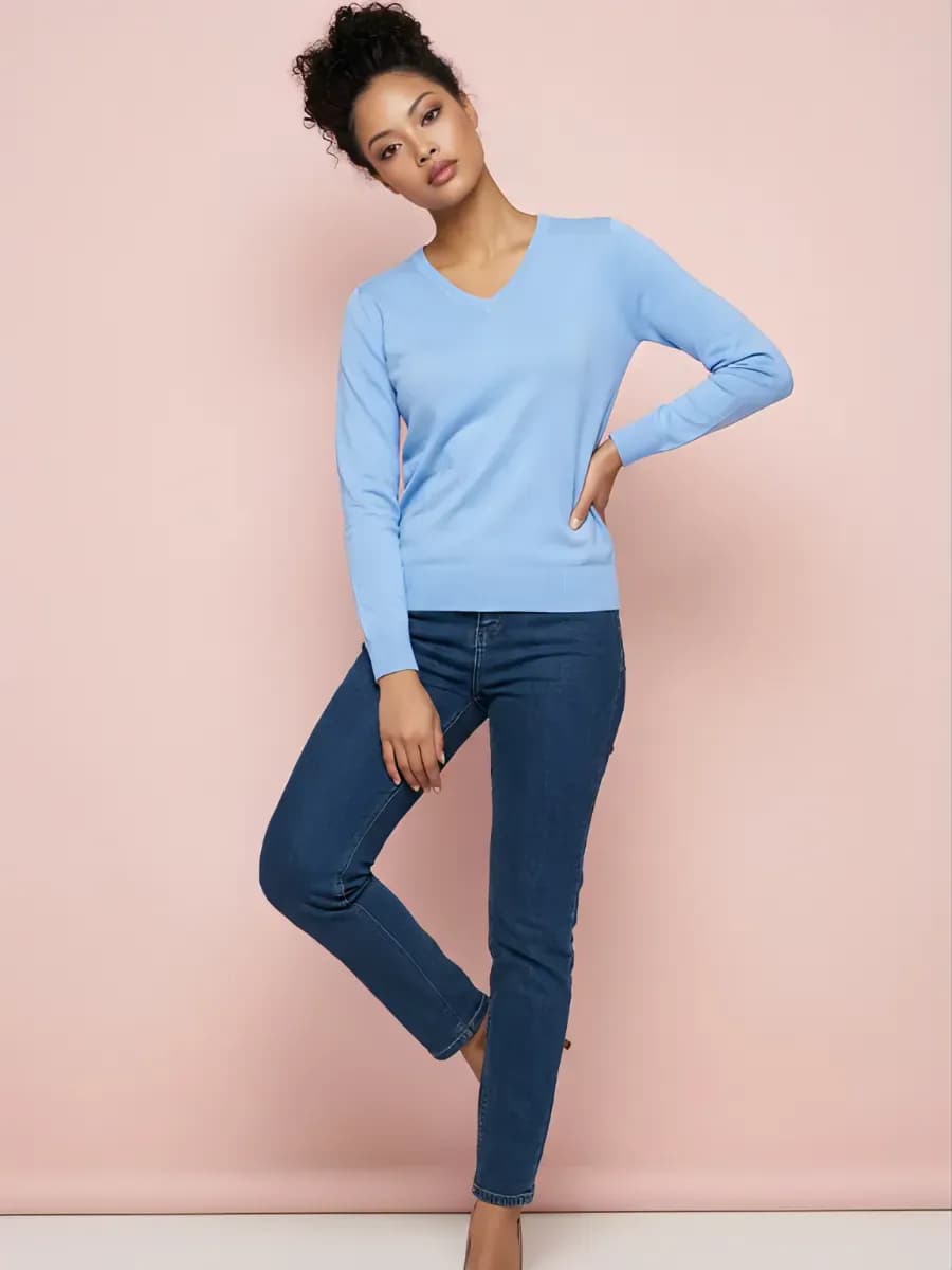 Пуловер с длинным рукавом