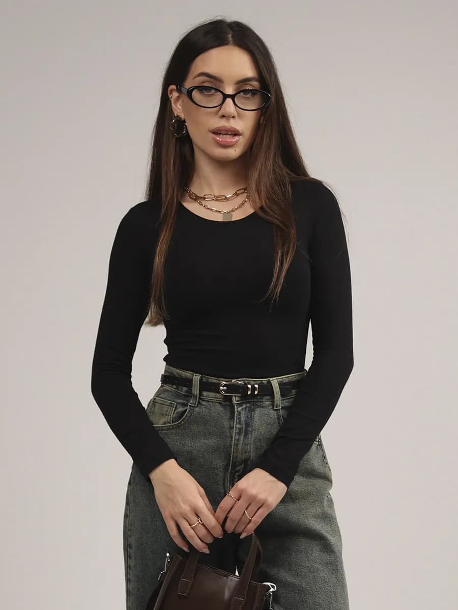 Лонгслив облегающий скимс