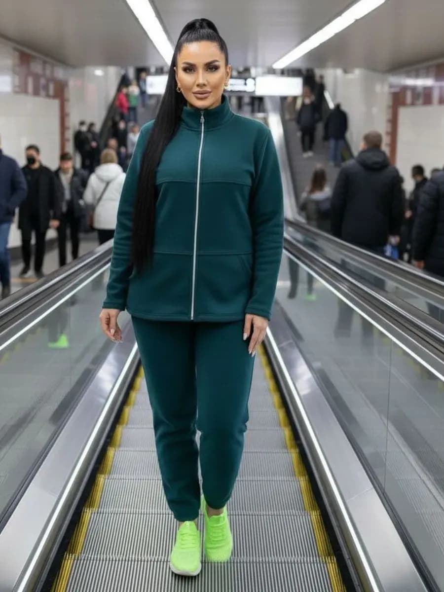 Костюм спортивный на молнии большие размеры