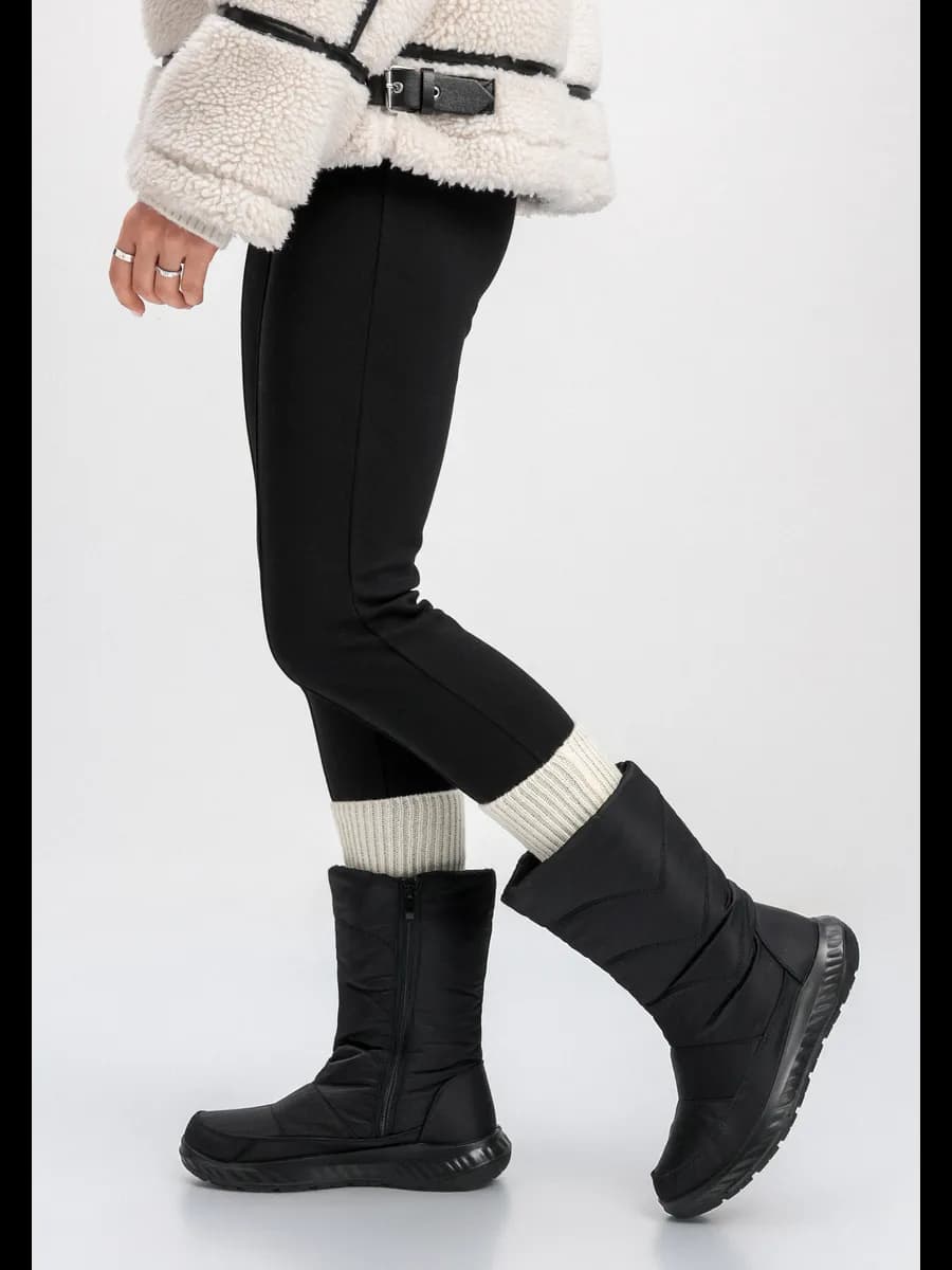 Сапоги дутики зимние на широкую ногу