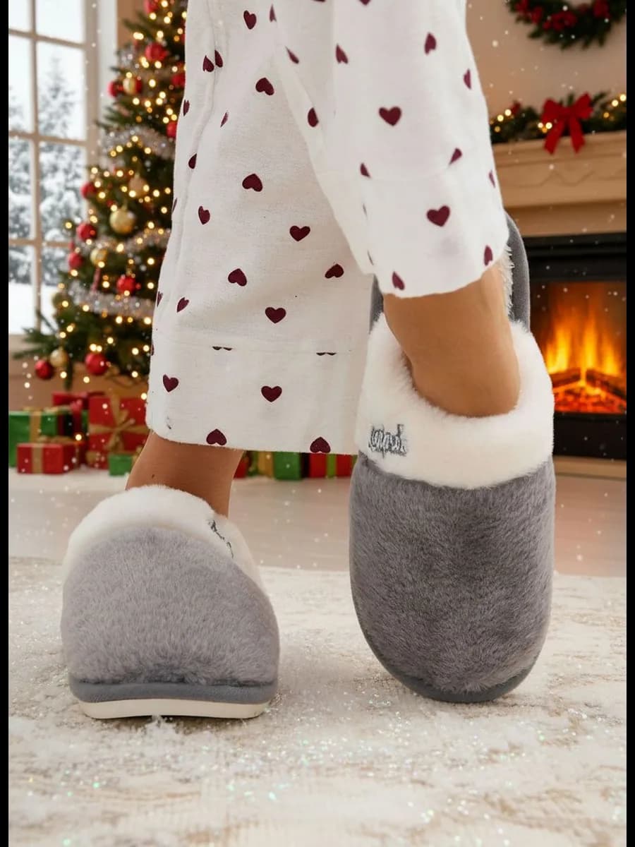 Тапочки домашние теплые с мехом