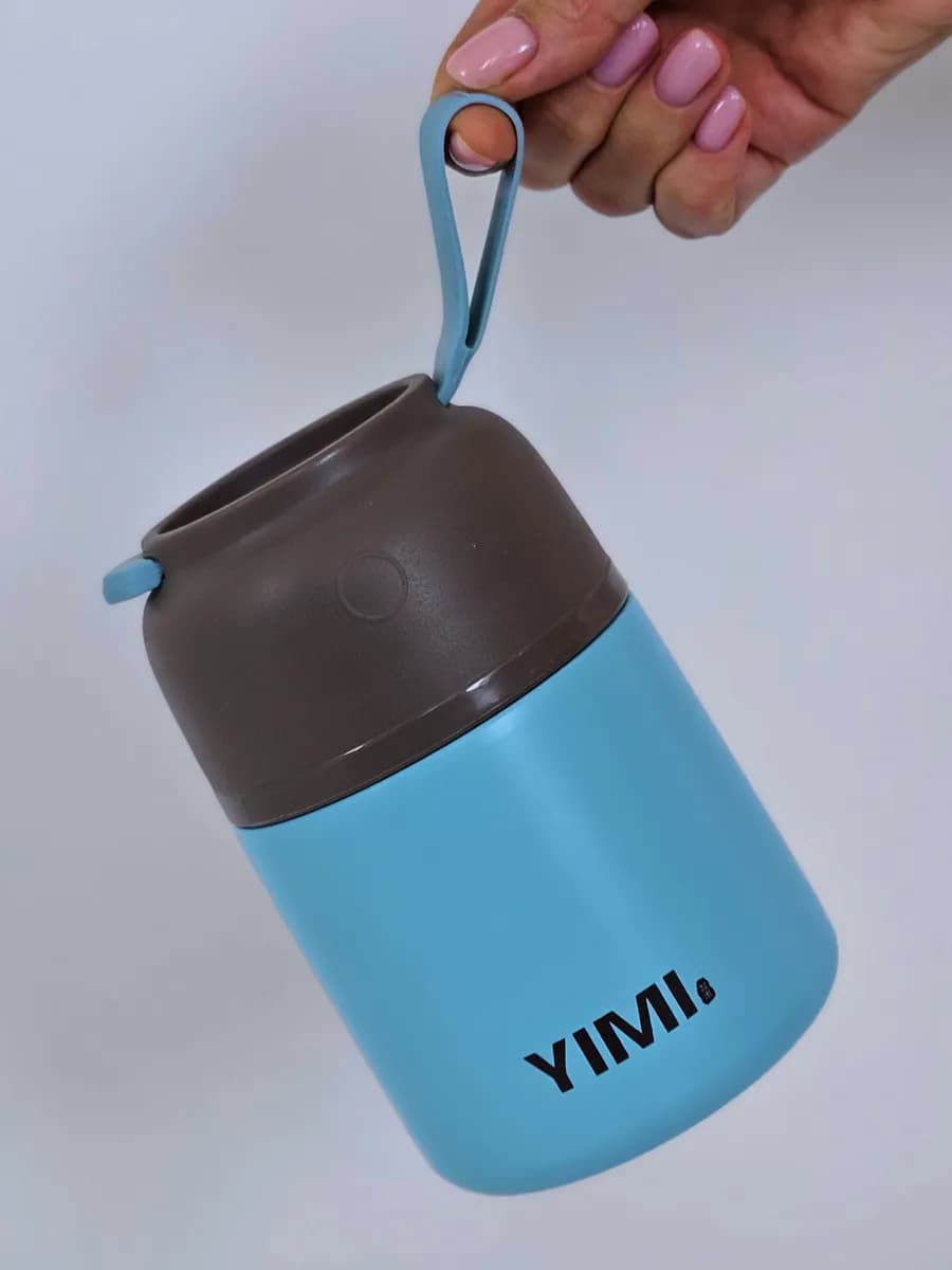 Термос для еды и супа с широким горлом и ложкой 0,5 литра